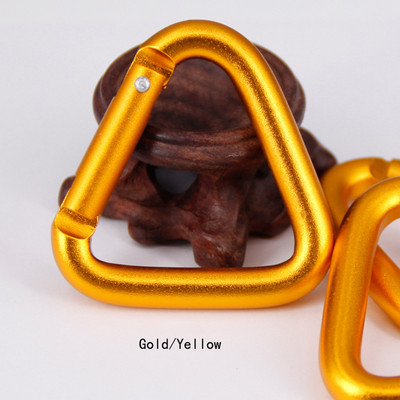 5 vnt. Pritaikomas spalvingas trikampis karabinas lauko kempingo žygiams raktų pakabukas užsegamas kabliuku virdulio sagtis karabino priedai