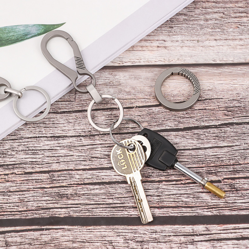 1vnt Itin lengvas raktų pakabukas Prabangus EDC raktų pakabukai Vyriški raktų pakabukai Papuošalų laikikliai Aukštos kokybės titano raktų pakabukų priedai