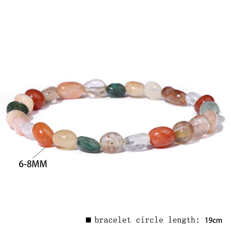 Neregulāra dabīgā akmens rokassprādze Pērlītes Rokassprādze Sieviešu Morganīta Mēnessakmens Rokassprādzes Ārstnieciskas Jogas Ballīšu Rotaslietas Meitenēm Homme