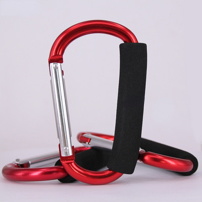 1Gb Īpaši liela izmēra karabīne liela D pogas sūkļa roktura sprādze D veida gredzena forma alumīnija sakausējuma sūklis iepirkumu āķis izlases krāsa