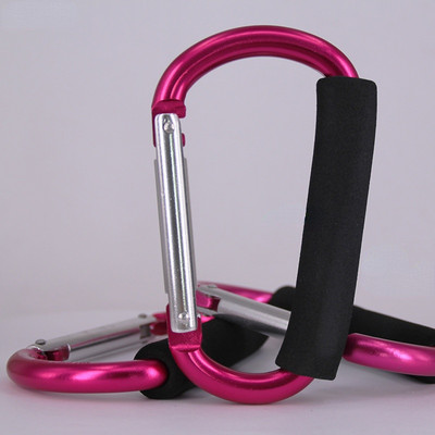 1Gb Īpaši liela izmēra karabīne liela D pogas sūkļa roktura sprādze D veida gredzena forma alumīnija sakausējuma sūklis iepirkumu āķis izlases krāsa