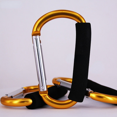 1Gb Īpaši liela izmēra karabīne liela D pogas sūkļa roktura sprādze D veida gredzena forma alumīnija sakausējuma sūklis iepirkumu āķis izlases krāsa