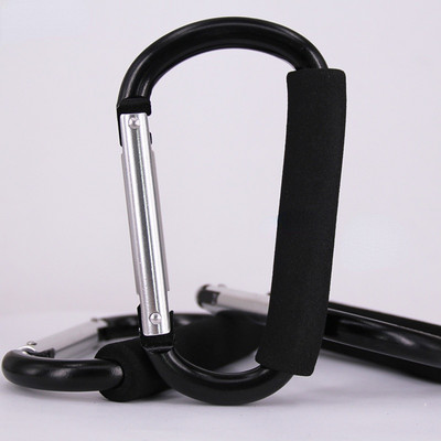 1Gb Īpaši liela izmēra karabīne liela D pogas sūkļa roktura sprādze D veida gredzena forma alumīnija sakausējuma sūklis iepirkumu āķis izlases krāsa