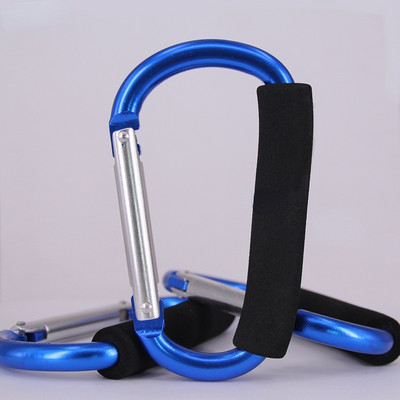 1Gb Īpaši liela izmēra karabīne liela D pogas sūkļa roktura sprādze D veida gredzena forma alumīnija sakausējuma sūklis iepirkumu āķis izlases krāsa