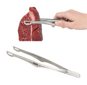 Nerūsējošā tērauda mini bārbekjū saspraude Īpaši viegla āra ēdiena gatavošanai ēdiena saspraude kempinga galda piederumi pikniks BBQ gaļas grauzdiņa knaibles Pincete