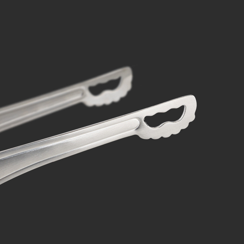 Nerūsējošā tērauda mini bārbekjū saspraude Īpaši viegla āra ēdiena gatavošanai ēdiena saspraude kempinga galda piederumi pikniks BBQ gaļas grauzdiņa knaibles Pincete