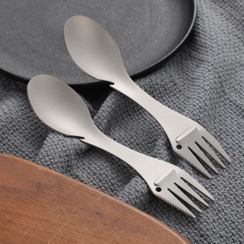 Titano lydinio piknikas Stalo įrankiai Peilis Šakutė Šaukštas Butelių atidarytuvas Lauko Kempingo Itin lengvi Nešiojami Įvairūs įrankiai