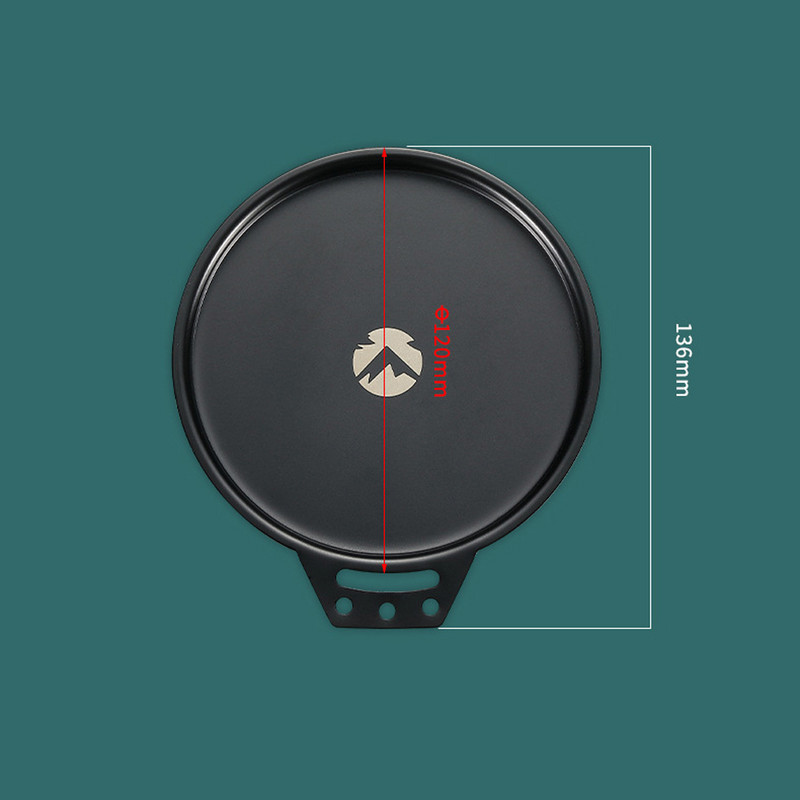 Nerūsējošā tērauda titāna pārklājums Sierra bļodas vāks galda apģērba šķīvji Vienkārša uzglabāšana āra kempings vakariņas Sierra bļodas aksesuārs