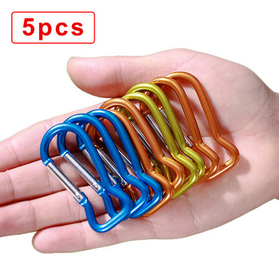 10 komada mini karabinera u obliku ribe, kopča za privjesak u nasumičnoj boji, kopča, opruga, karabiner, kopča za ključeve, privjesci, alat za kampiranje na otvorenom