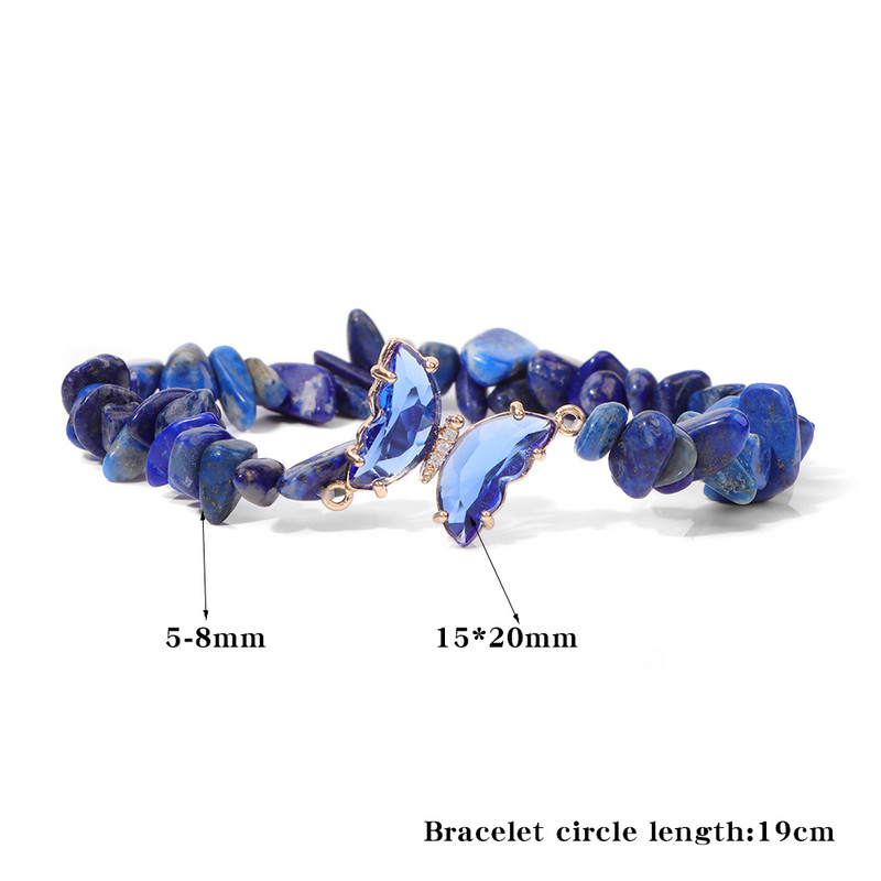 Moderna zaļa tauriņa rokassprādze 5–8 mm malahīta lapis lazuli tirkīza skaidiņas pītas rokassprādzes rokassprādzes sievietēm vīriešiem, jaukas rotaslietas