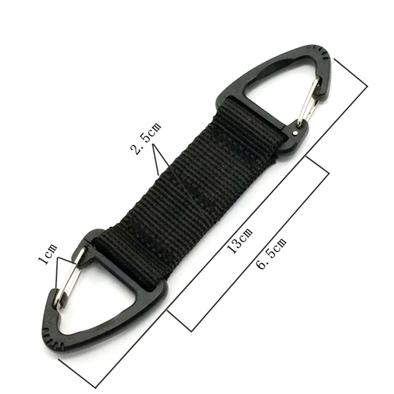 1Gb āra trīsstūrveida sprādzes daudzfunkcionāls karabīnes siksnas sprādzes jostas klipsis, pakarināms atslēgas āķis kāpšanai kempingā, pārgājienā