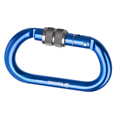 25KN Didelės apkrovos karabinas Sraigtiniai vartai Karabinas Laipiojimas uolomis pastoliai Arborist Caving Descending