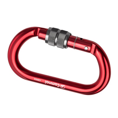 25KN Didelės apkrovos karabinas Sraigtiniai vartai Karabinas Laipiojimas uolomis pastoliai Arborist Caving Descending