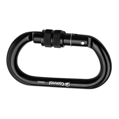 25KN Didelės apkrovos karabinas Sraigtiniai vartai Karabinas Laipiojimas uolomis pastoliai Arborist Caving Descending