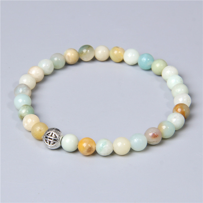 Dabīgā akmens Lapis Lazuli krelles rokassprādze sievietēm vīriešiem Modes enerģijas rokassprādzes 6mm apaļas jogas dziednieciskas krelles rokassprādzes rotaslietas