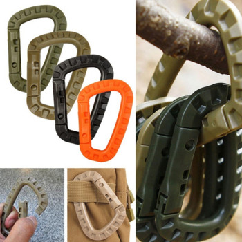 Outdoor EDC Gear Muti Tool Tac Link Keychain Snap Hook D-Ring Buckle Carabiner Clip Clip Туристически аксесоари Къмпинг оборудване