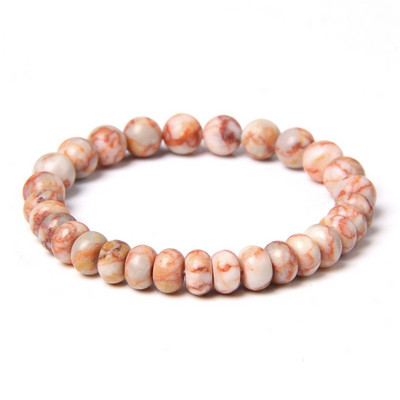 Βραχιόλι από Φυσική Πέτρα Tiger Eye Agates Βραχιόλι Στρογγυλό Άβακας Amethysts Quartz Crystal Beads για Γυναικεία Ανδρικά Ενεργειακά κοσμήματα 5x8mm