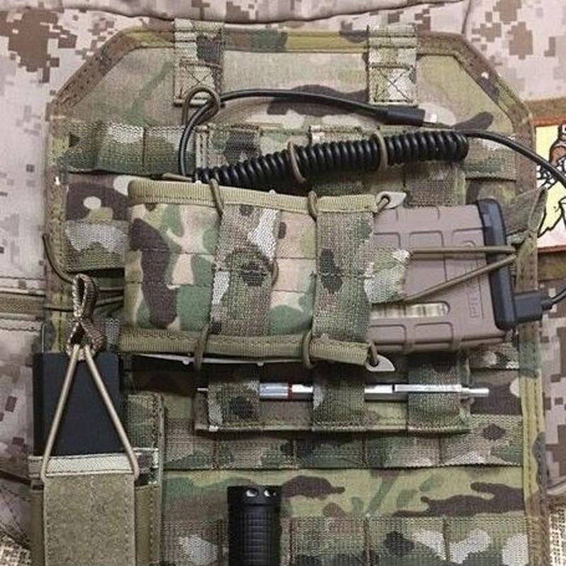 Tactical MOLLE πόρπη με ελαστική κορδέλα με πλέγμα EDC γιλέκο κυνηγιού σακίδιο πλάτης Airsoft Ράβδος συγκράτησης ραβδί σωλήνων κεραίας PTT