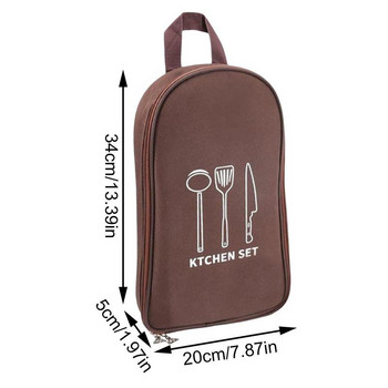 Къмпинг чанта за готварски съдове Външна преносима къмпинг готварска чанта за съхранение Принадлежности за къмпинг Инструменти за съхранение на кухненски съдове Чанти за пикник