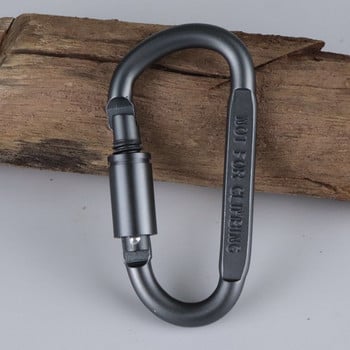 Πόρπη Karabiner Camping Climbing Survival D-ring Σετ κλιπ καραμπίνερ με βίδα Εξοπλισμός κρεμαστού γάντζου