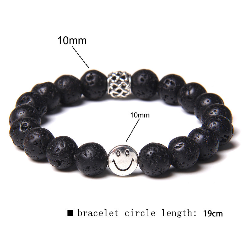 10 mm matēta dabīga rozā zebra akmens rokassprādze sieviešu modes, smaida šarmu rokassprādzes Lucky Energy dziedinošā rokassprādze Homme rotaslietām