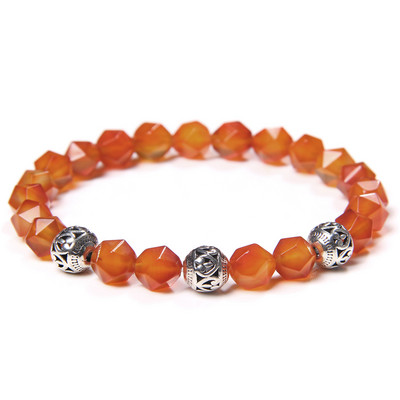 Slīpēts Dabīgs lapis lazuli Akmens krelles Rokassprādze Havlīta Metāla Bumba Šarm Joga Rokassprādze Enerģijas Rotaslietas Sievietēm Vīriešiem Dāvanas