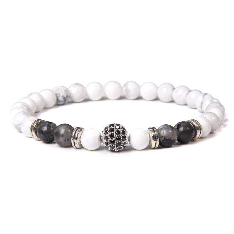 Dabīgā akmens krelles rokassprādzes apaļas lodīšu kulonu rokassprādzes Lapis Lazuli krelles rokassprādzes vīriešiem sievietēm šarms jogas rotaslietas dāvana