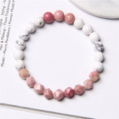 Sieviešu neregulāras krelles rokassprādze Dabīgais akmens šarms Barsprādze Akvamarīns Ahāts Kvarca Rokassprādzes Sieviešu Joga Lucky Rotaslietas 8mm