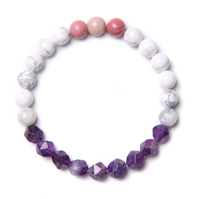 Sieviešu neregulāras krelles rokassprādze Dabīgais akmens šarms Barsprādze Akvamarīns Ahāts Kvarca Rokassprādzes Sieviešu Joga Lucky Rotaslietas 8mm