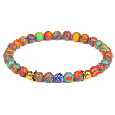 Krāsaina Emaljas Akmens Rokassprādze 6mm Dabiski Sarkans Ahāts Pērlītes Šarms Rokassprādzes Modes Oniksa Pērlīšu Rokassprādze Sievietēm Vīriešu Rotaslietas