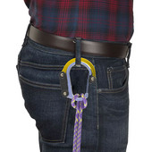 Lauko karabino karabino hibridinė pavarų spaustukas su guminiais sulankstomais kabliais Daugiafunkcinis hibridinis pavarų spaustukas karabininis kempingas