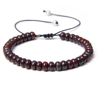 Jauna mode Sieviešu pītas rokassprādzes Riteņa forma Dabiski zaļš Aventurīns Ametisti Tīģera acs Akmens krelles Rokassprādzes Rotaslietas Dāvanas