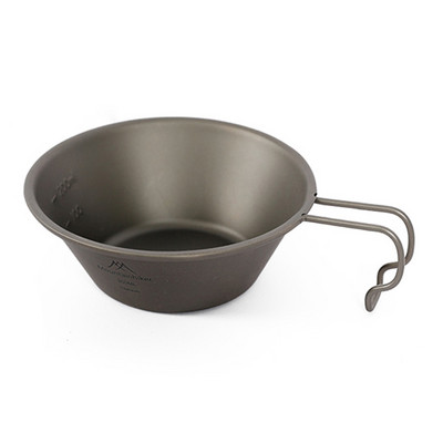 Pārnēsājama kempinga krūze, karstumizturīga, viegla 200 ml kempinga bļoda ar rokturi makšķerēšanai, grilētiem pārgājieniem āra pusdienām