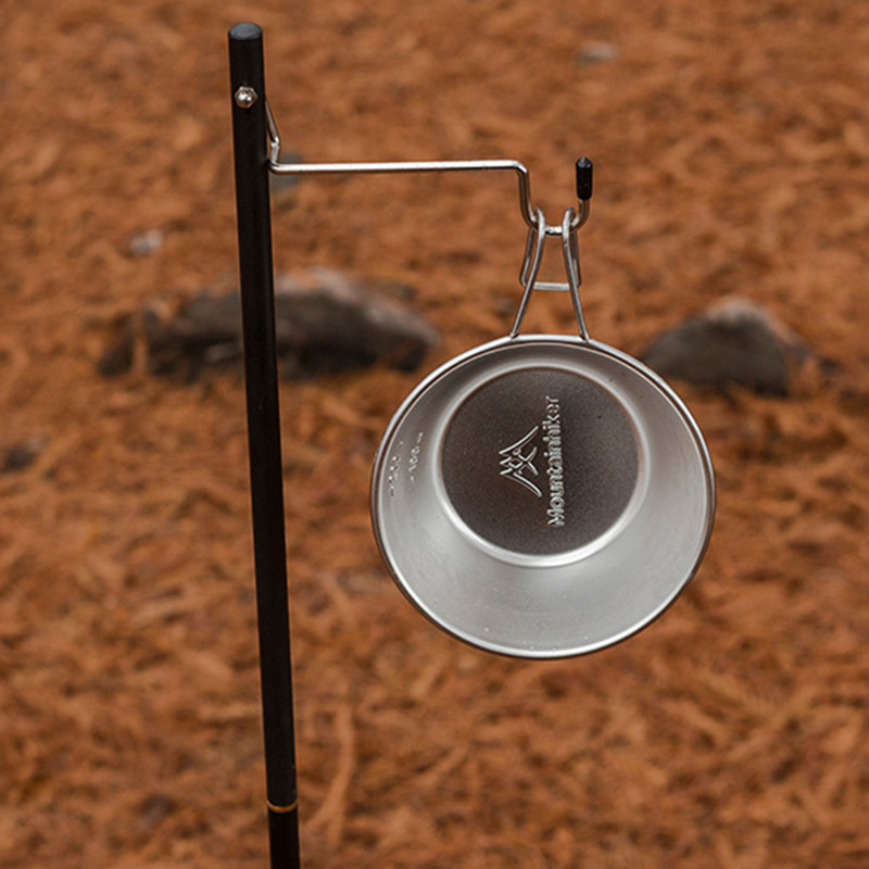 Pārnēsājama kempinga krūze, karstumizturīga, viegla 200 ml kempinga bļoda ar rokturi makšķerēšanai, grilētiem pārgājieniem āra pusdienām