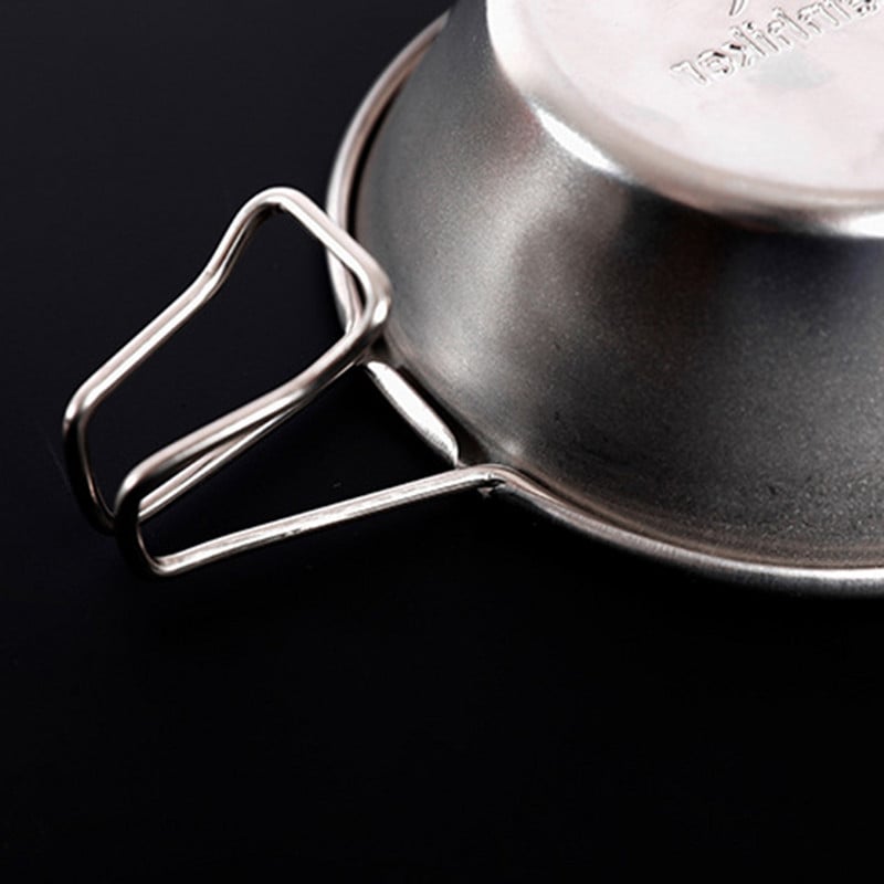 Pārnēsājama kempinga krūze, karstumizturīga, viegla 200 ml kempinga bļoda ar rokturi makšķerēšanai, grilētiem pārgājieniem āra pusdienām