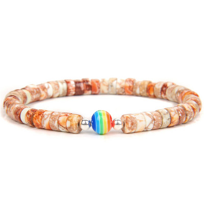 Modes 3x6 mm apaļas imperatora akmens krelles rokassprādzes sievietes vīriešiem varavīksnes krelles šarmu rokassprādzes Joga enerģijas rokassprādze Lucky Jewelry