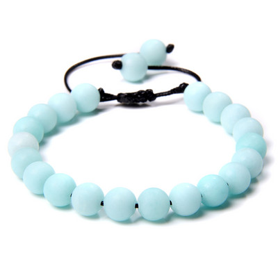 8 mm dabīgā akmens rokassprādze Regulējama ar rokām darināta ahāta apaļa krelles rokassprādzes jogas līdzsvars modes rokassprādze vīriešiem sievietēm rotaslietas dāvana