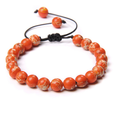 8 mm dabīgā akmens rokassprādze Regulējama ar rokām darināta ahāta apaļa krelles rokassprādzes jogas līdzsvars modes rokassprādze vīriešiem sievietēm rotaslietas dāvana