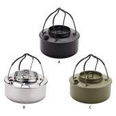 Kemping vízforraló forrázásgátló nyelű teáskanna kültéri kávéskanna könnyű parasztházi konyhai hegymászó edényekhez