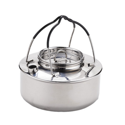 Kemping vízforraló forrázásgátló nyelű teáskanna kültéri kávéskanna könnyű parasztházi konyhai hegymászó edényekhez