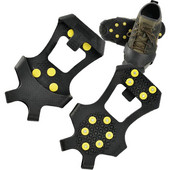 Lauko 10 dantų neslystančios ledo rankenos Griebtuvai Batai Batai Žygiai Laipiojimo ledu Batų Spygliai Laipiojimo Grandinė Krepšiai Batų Dangtis