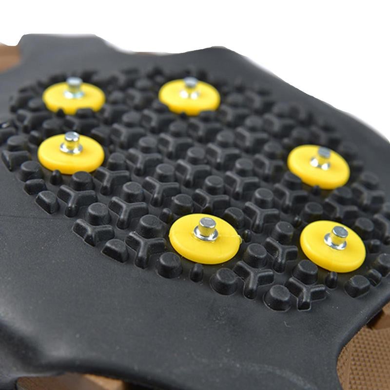 Lauko 10 dantų neslystančios ledo rankenos Griebtuvai Batai Batai Žygiai Laipiojimo ledu Batų Spygliai Laipiojimo Grandinė Krepšiai Batų Dangtis