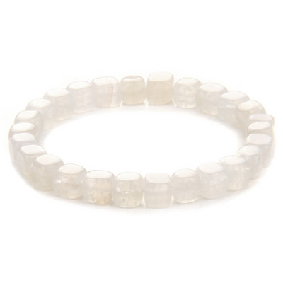 Dabīgs ahāts Pērlītes Rokassprādze Daudzkrāsains Kvadrātveida Akmens Rokassprādze Mode Pērlīšu Rokassprādzes Vīriešu Sieviešu Šarms Ārstnieciskās Reiki Rotaslietas