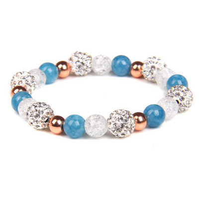 Sieviešu rokassprādze Dabīgā akmens saplaisājusi kristāla ahāta rokassprādze Moderna jogas krelles šarms rokassprādzes rotaslietas sievietēm dzimšanas dienas dāvana