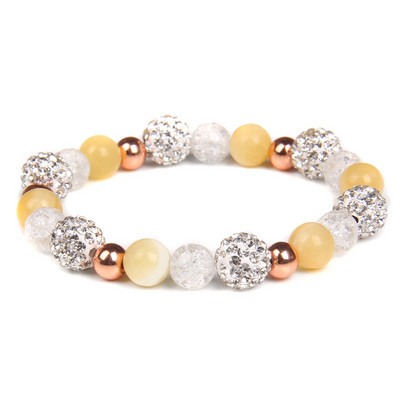 Sieviešu rokassprādze Dabīgā akmens saplaisājusi kristāla ahāta rokassprādze Moderna jogas krelles šarms rokassprādzes rotaslietas sievietēm dzimšanas dienas dāvana