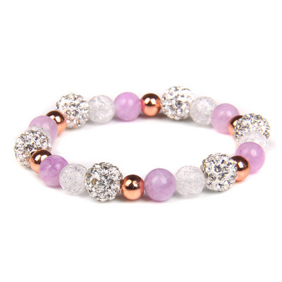 Sieviešu rokassprādze Dabīgā akmens saplaisājusi kristāla ahāta rokassprādze Moderna jogas krelles šarms rokassprādzes rotaslietas sievietēm dzimšanas dienas dāvana