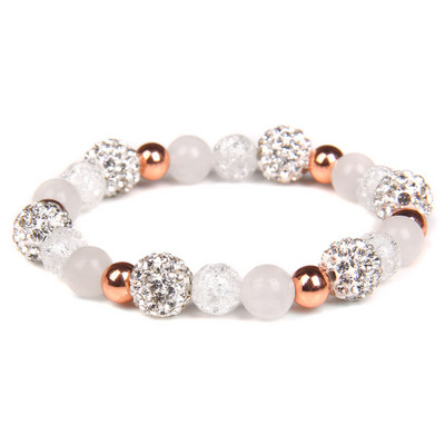 Sieviešu rokassprādze Dabīgā akmens saplaisājusi kristāla ahāta rokassprādze Moderna jogas krelles šarms rokassprādzes rotaslietas sievietēm dzimšanas dienas dāvana