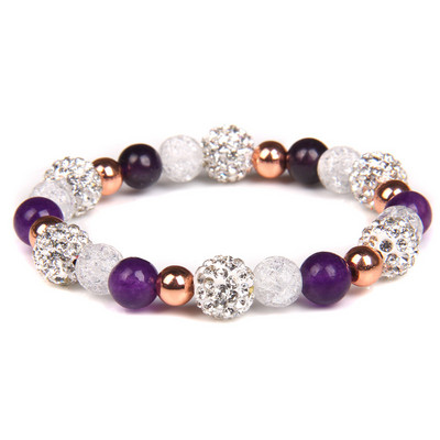 Sieviešu rokassprādze Dabīgā akmens saplaisājusi kristāla ahāta rokassprādze Moderna jogas krelles šarms rokassprādzes rotaslietas sievietēm dzimšanas dienas dāvana