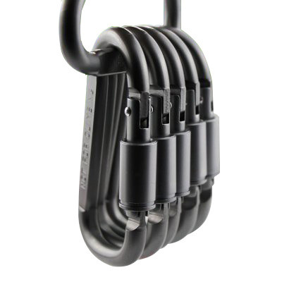 Karabinų kelioninis rinkinys Stovyklavietės įrangos lydinio aliuminio išgyvenimo reikmenys stovyklos alpinizmo kabliukas lauko karabinas