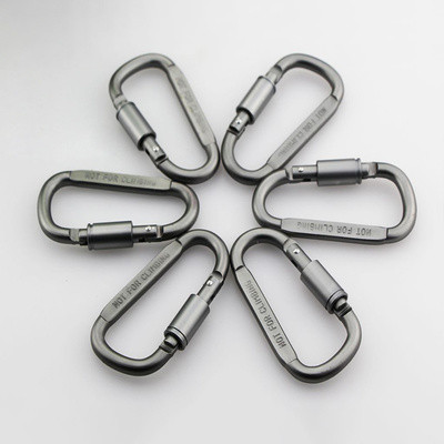 Karabinų kelioninis rinkinys Stovyklavietės įrangos lydinio aliuminio išgyvenimo reikmenys stovyklos alpinizmo kabliukas lauko karabinas